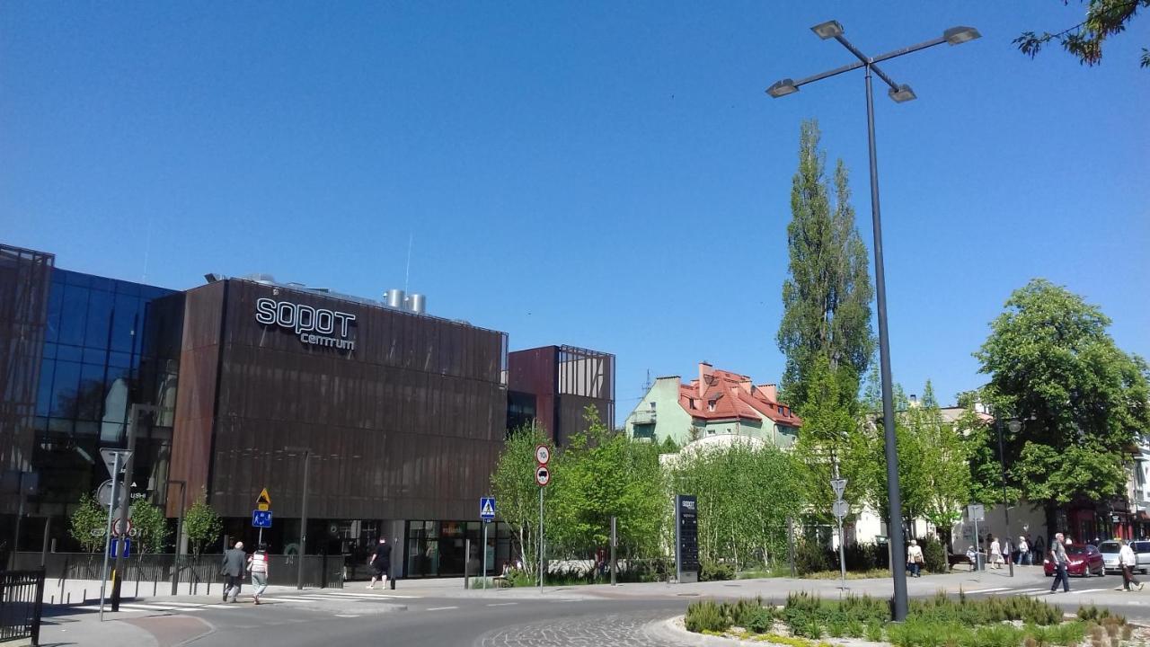 Studio Four - Prywatne Wejscie I Taras W Centrum Sopotu Luaran gambar